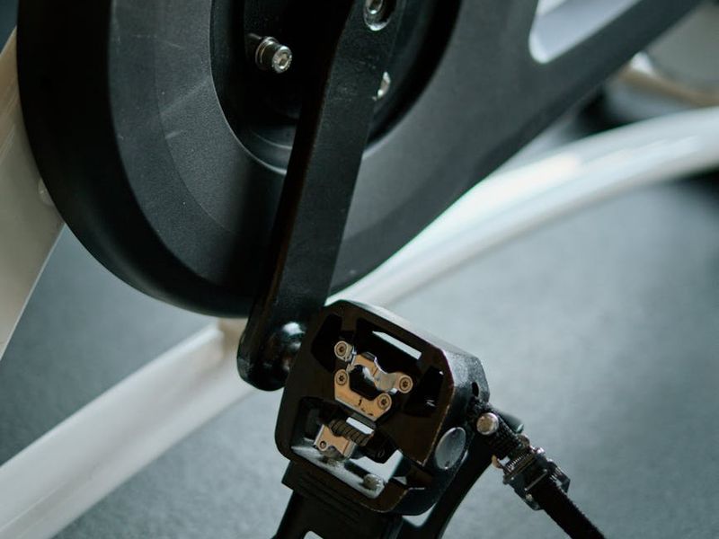 Detailed view of fitness equipment and workspace for cardio training